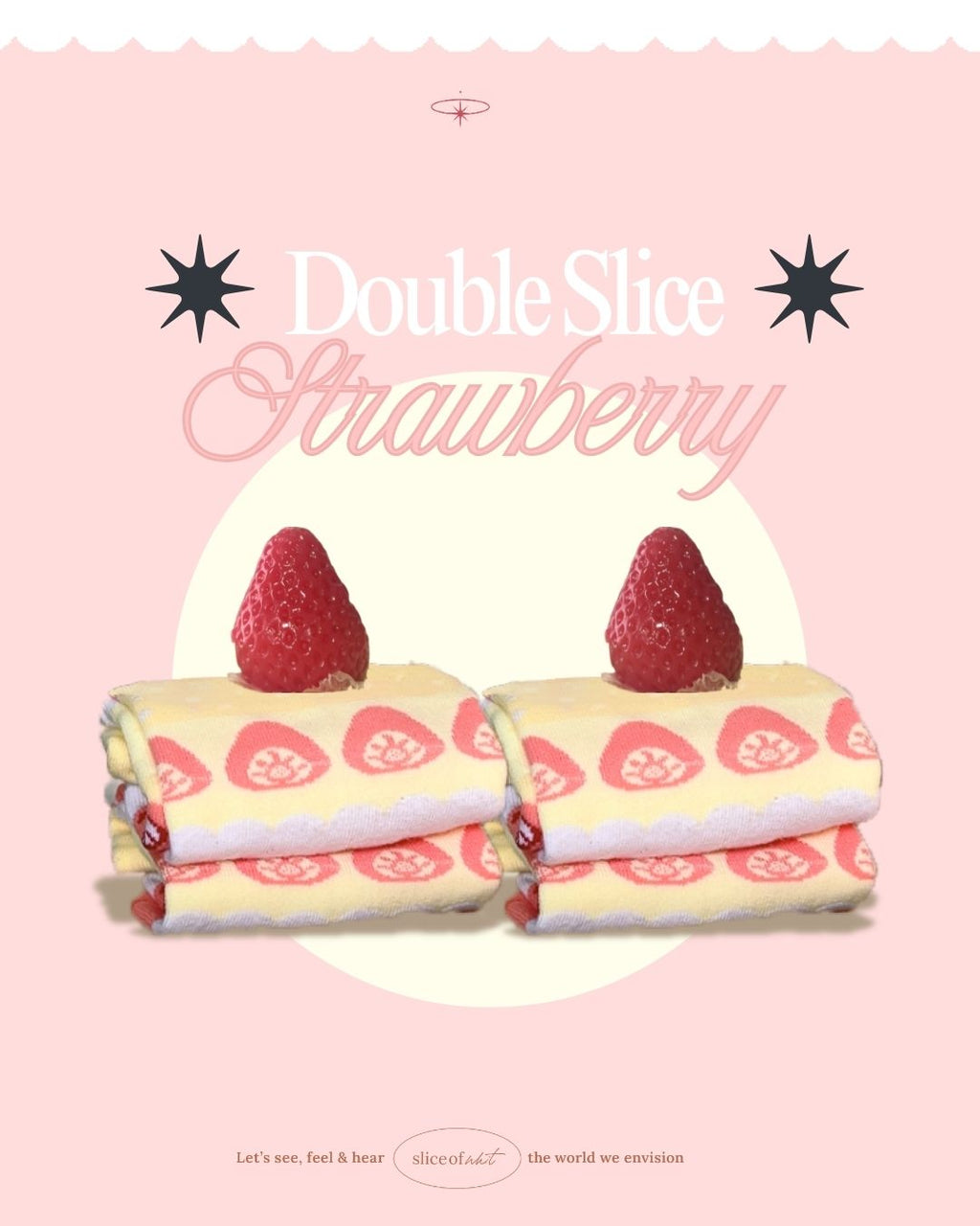 Strawberry & Chocolate Cake Socks