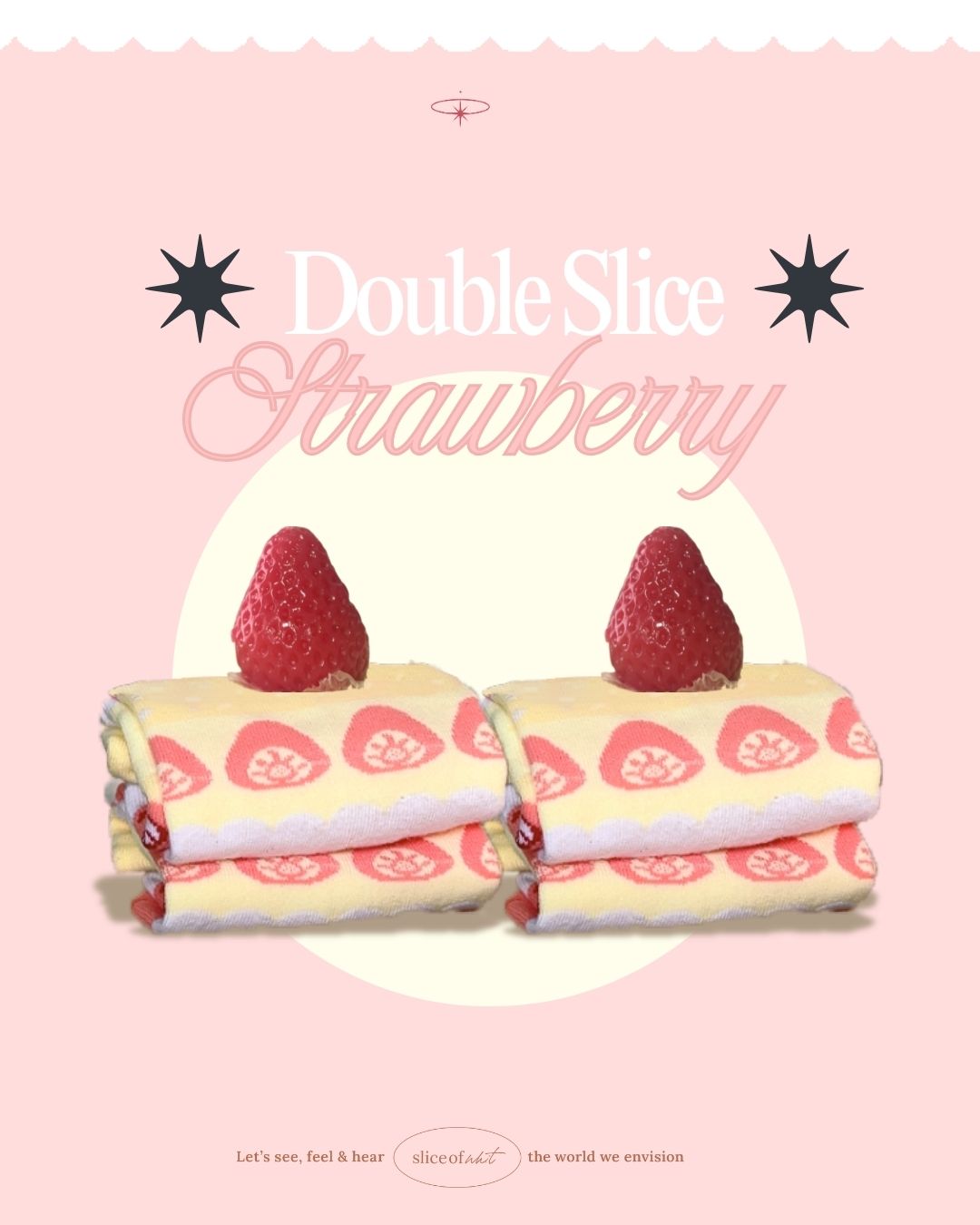 Strawberry & Chocolate Cake Socks