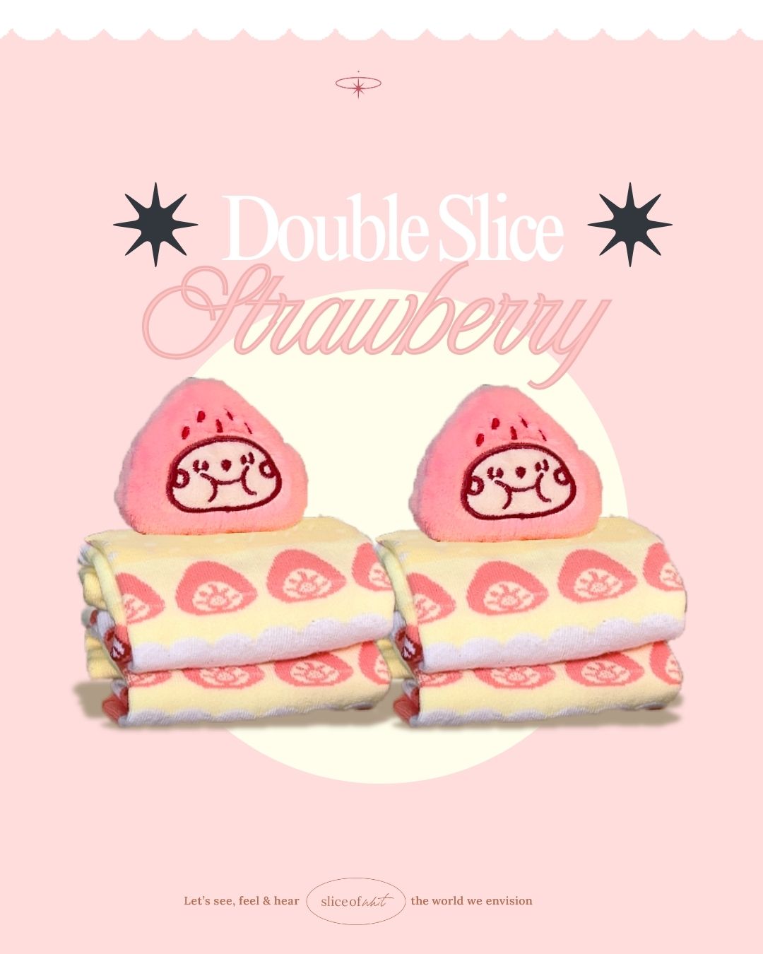 Strawberry & Chocolate Cake Socks