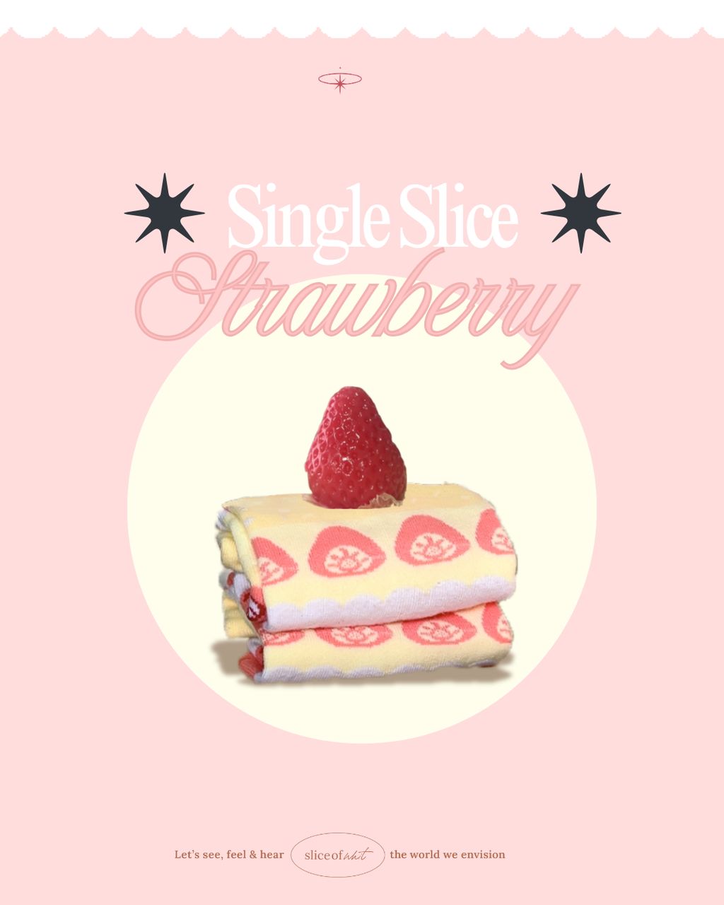 Strawberry & Chocolate Cake Socks