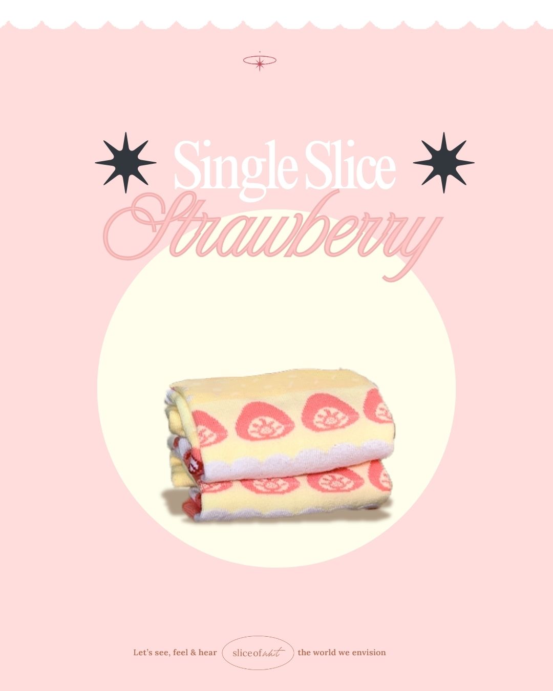 Strawberry & Chocolate Cake Socks