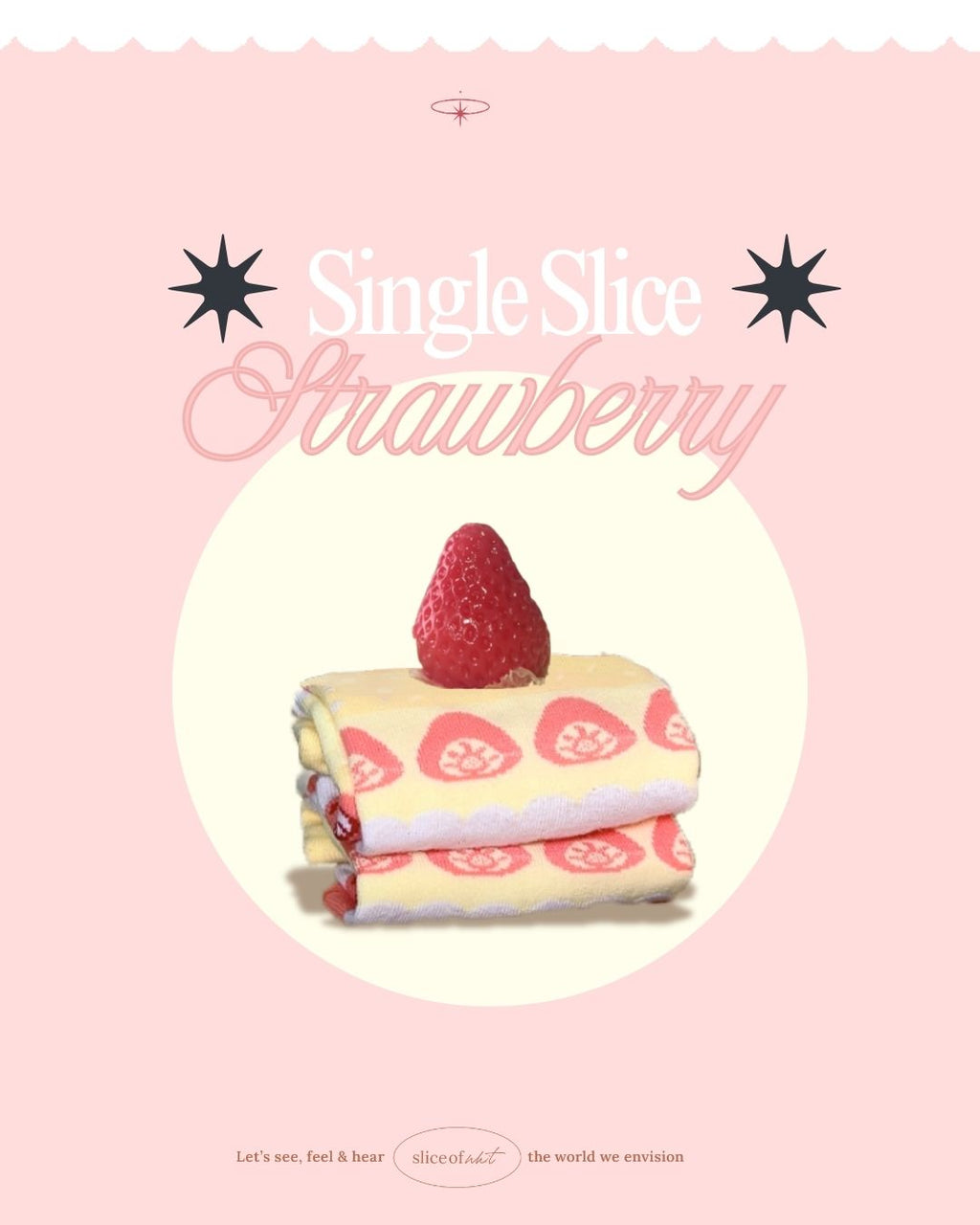 Strawberry & Chocolate Cake Socks