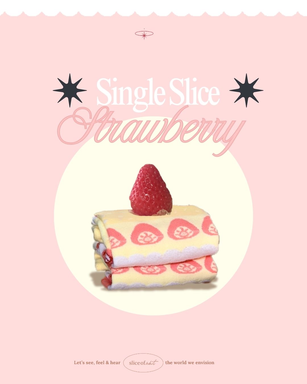 Strawberry & Chocolate Cake Socks
