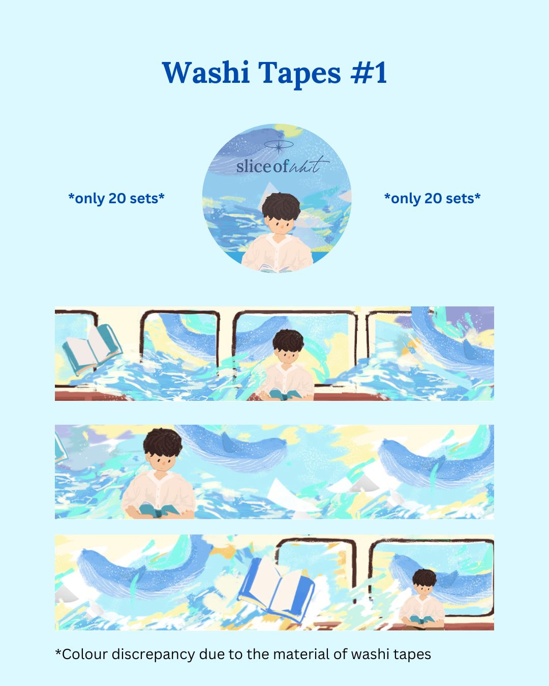 Ocean Whale Washi Tape