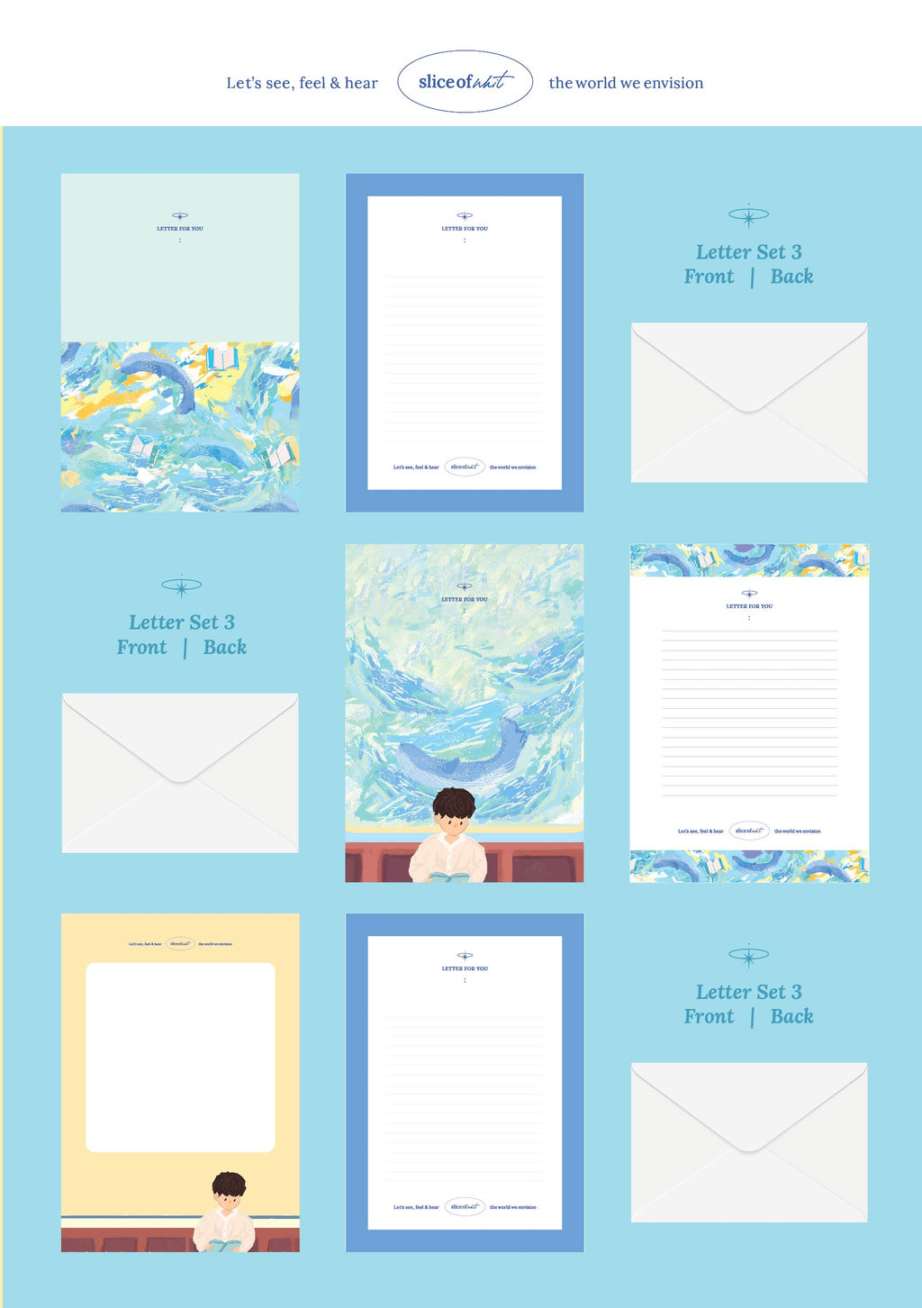 Clock Tower Letter Set of 3