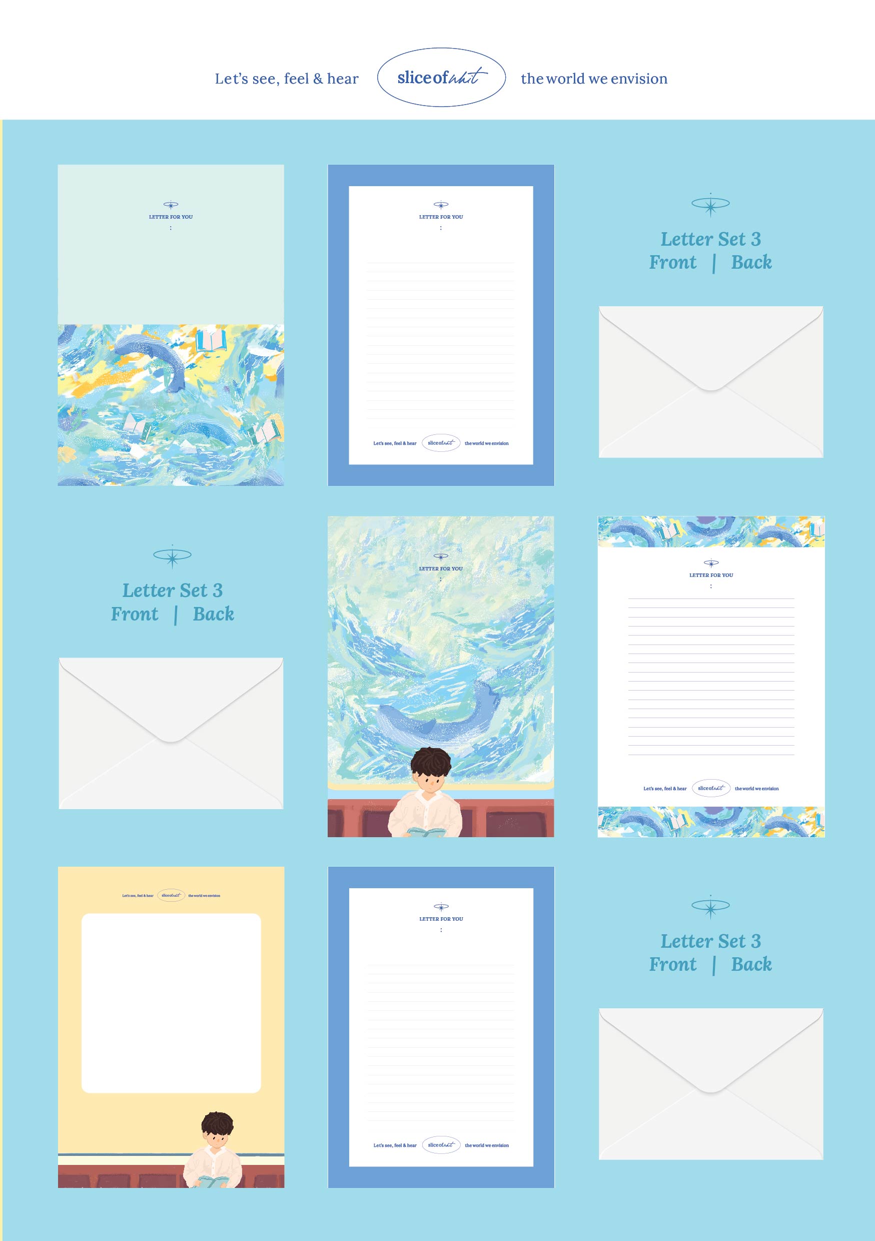 Clock Tower Letter Set of 3