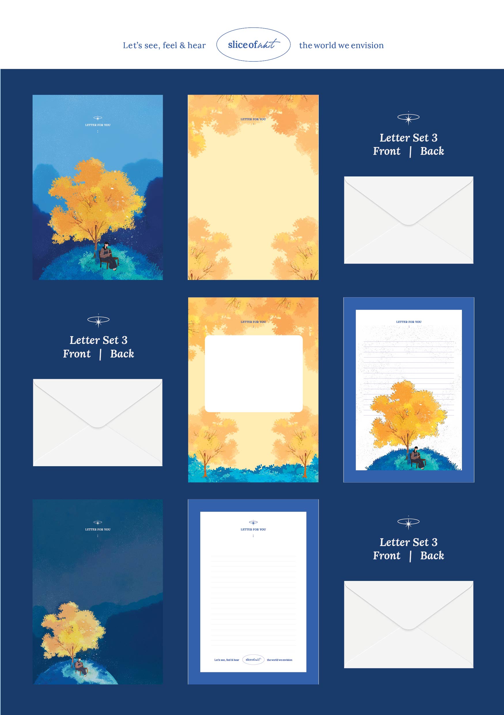 Clock Tower Letter Set of 3