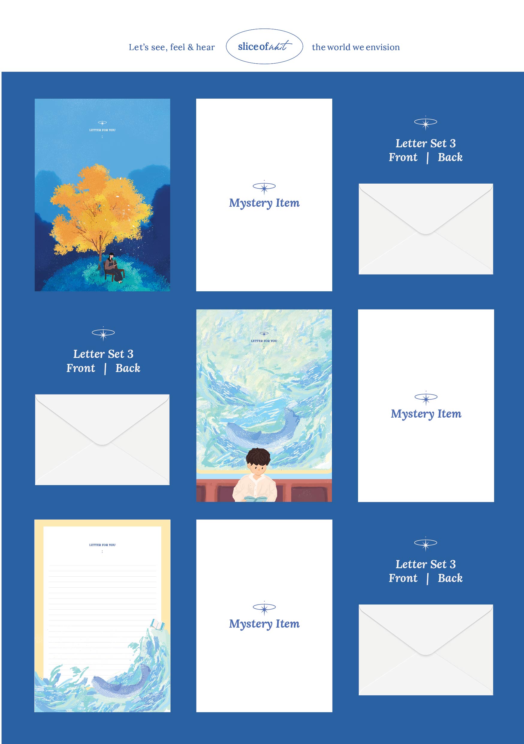 Clock Tower Letter Set of 3