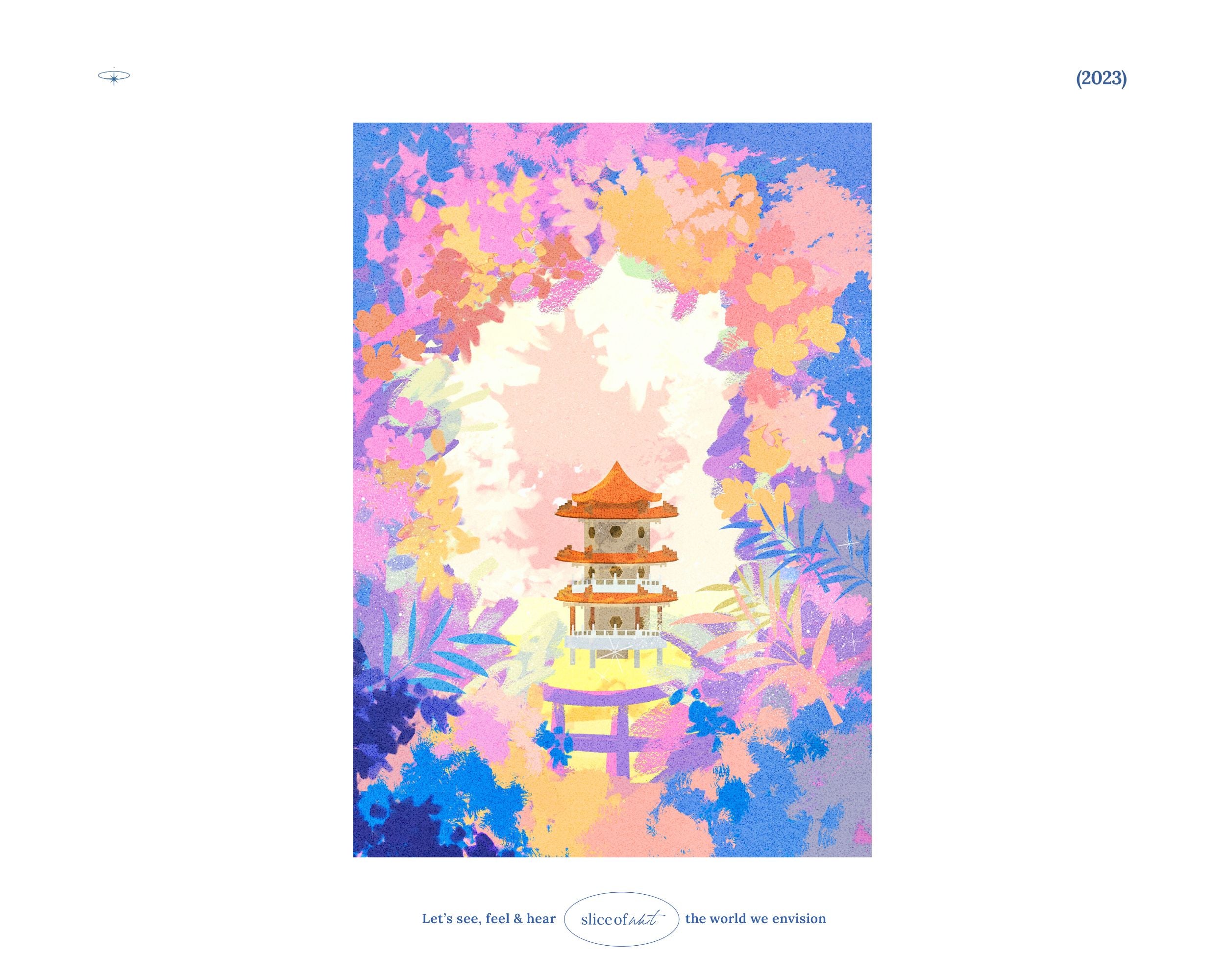 Chinese Garden Fantasy | Singapore Landmarks Art Print