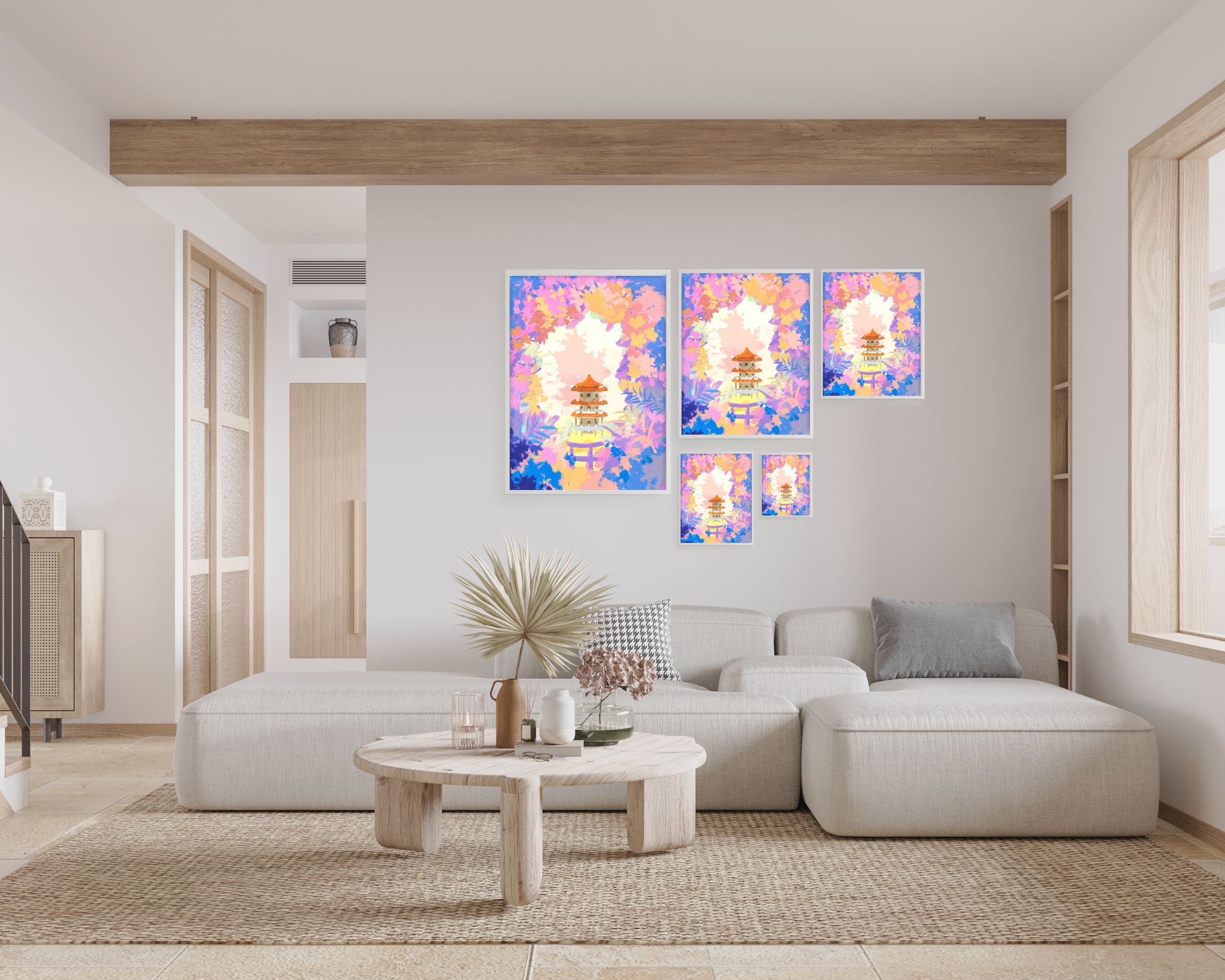 Chinese Garden Fantasy | Singapore Landmarks Art Print