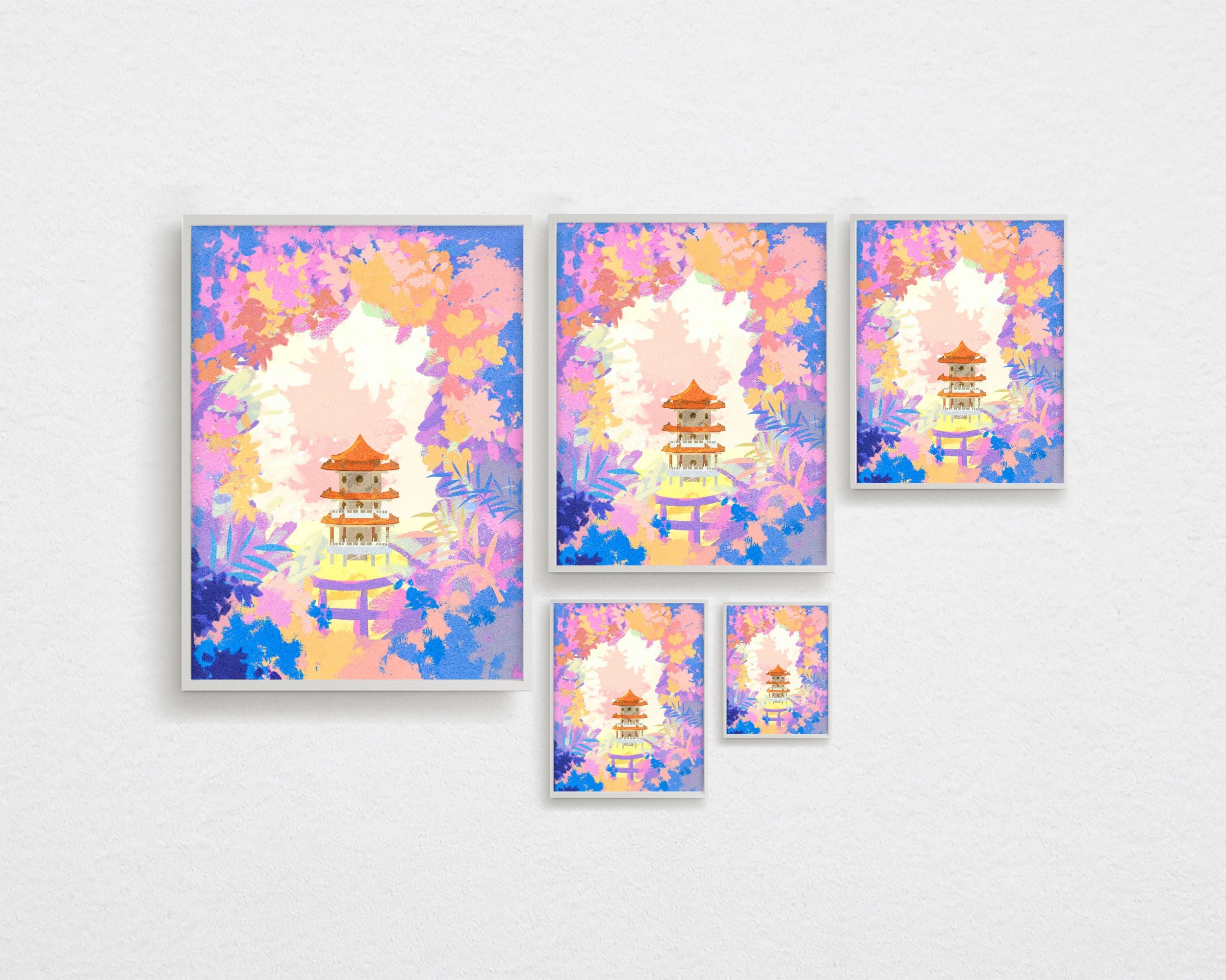 Chinese Garden Fantasy | Singapore Landmarks Art Print