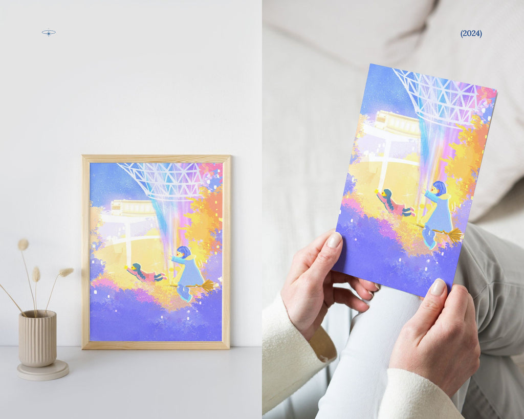 Waterfall Adventure in Jewel Changi Airport Waterfall | Singapore Landmarks Art Print