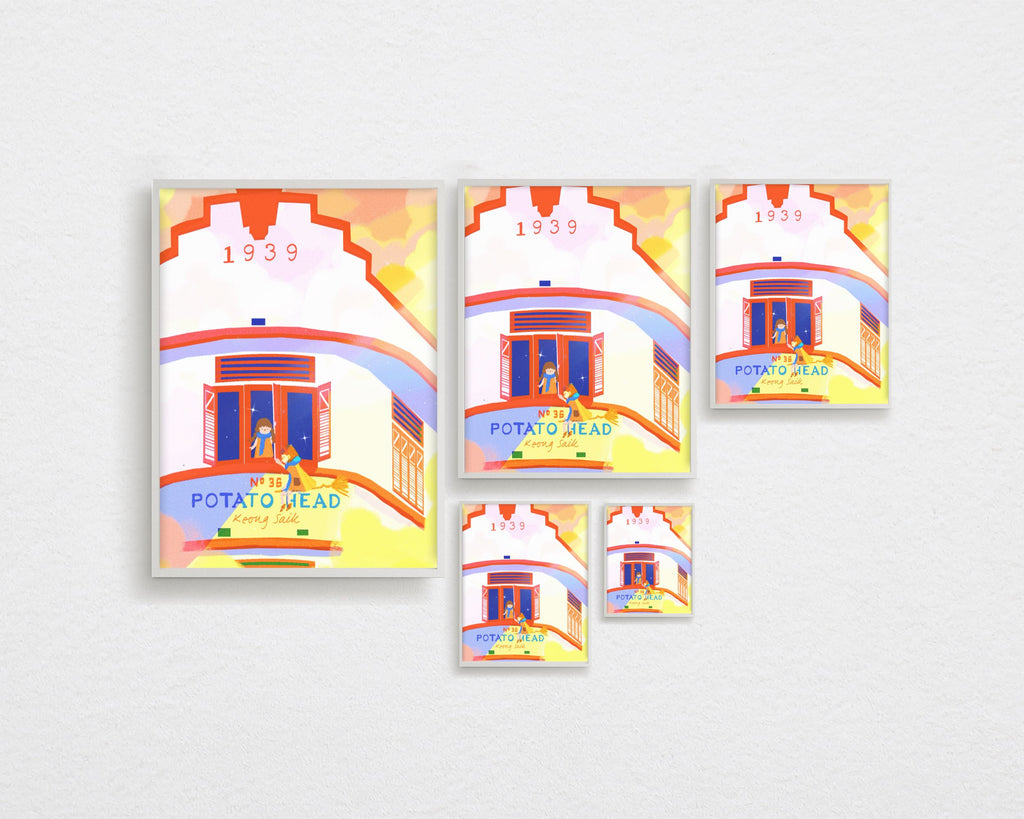 Calling you out for an adventure by Potato Head's Window | Singapore Landmarks Art Print
