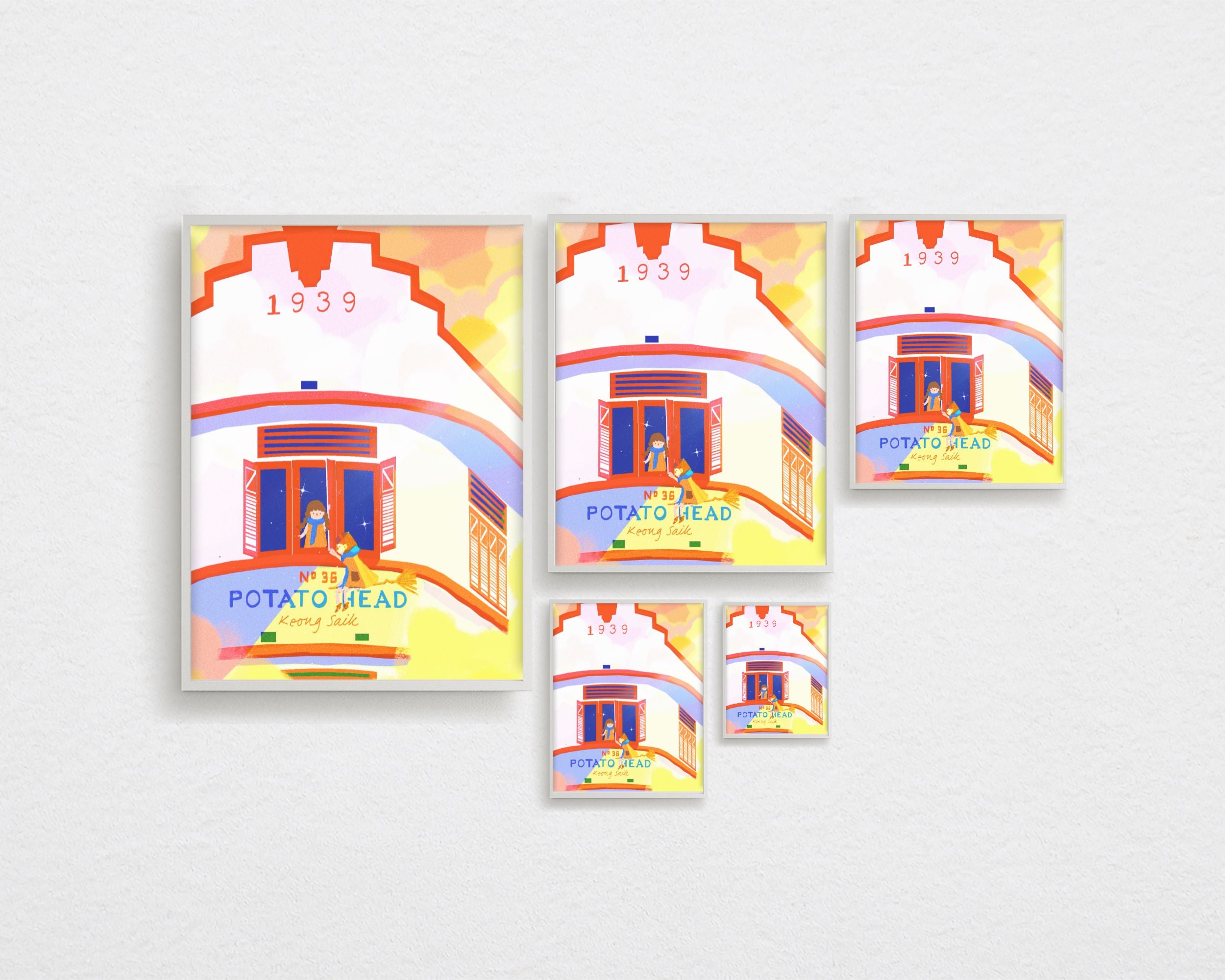 Calling you out for an adventure by Potato Head's Window | Singapore Landmarks Art Print