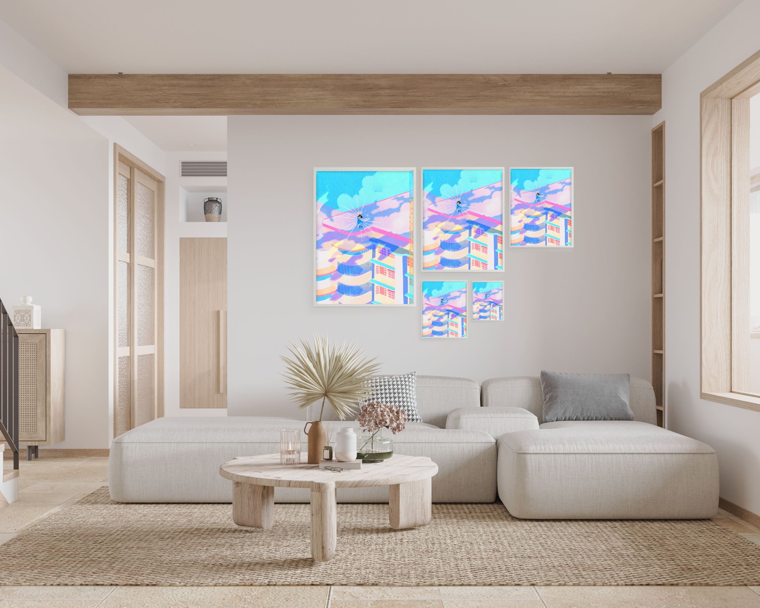 Joy didn't need permission | Dancing on the Rooftop Tiong Bahru | Singapore Landmarks Art Print