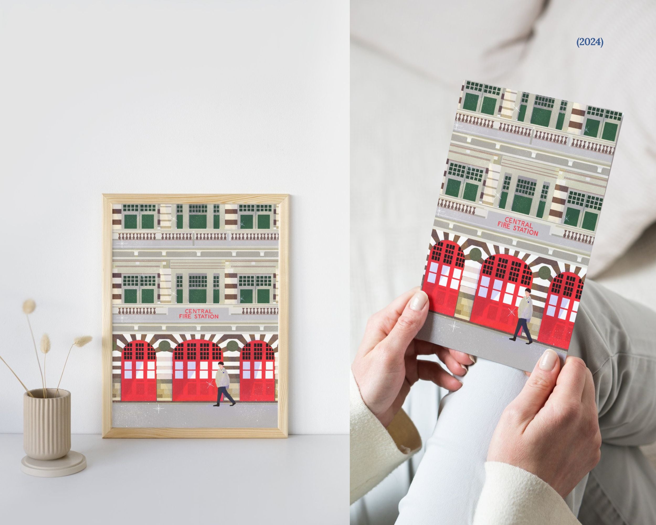 Central Fire Station | Singapore Landmarks Art Print