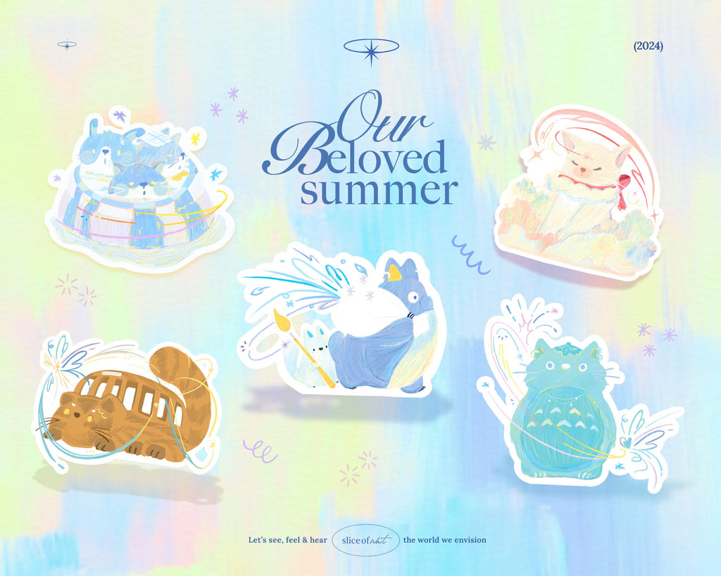 Our Beloved Summer Stickers —6 X 6 CM |  Studio Ghibli