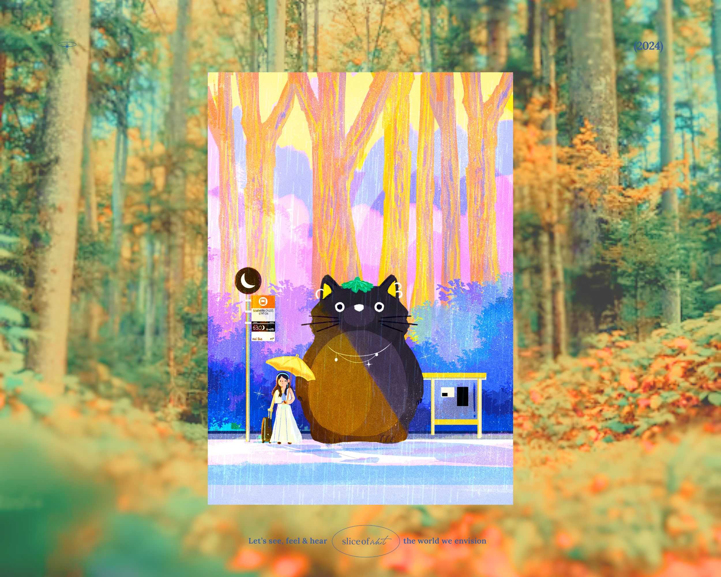 Waiting at our bus stop | My Neighbour Totoro | Studio Ghibli