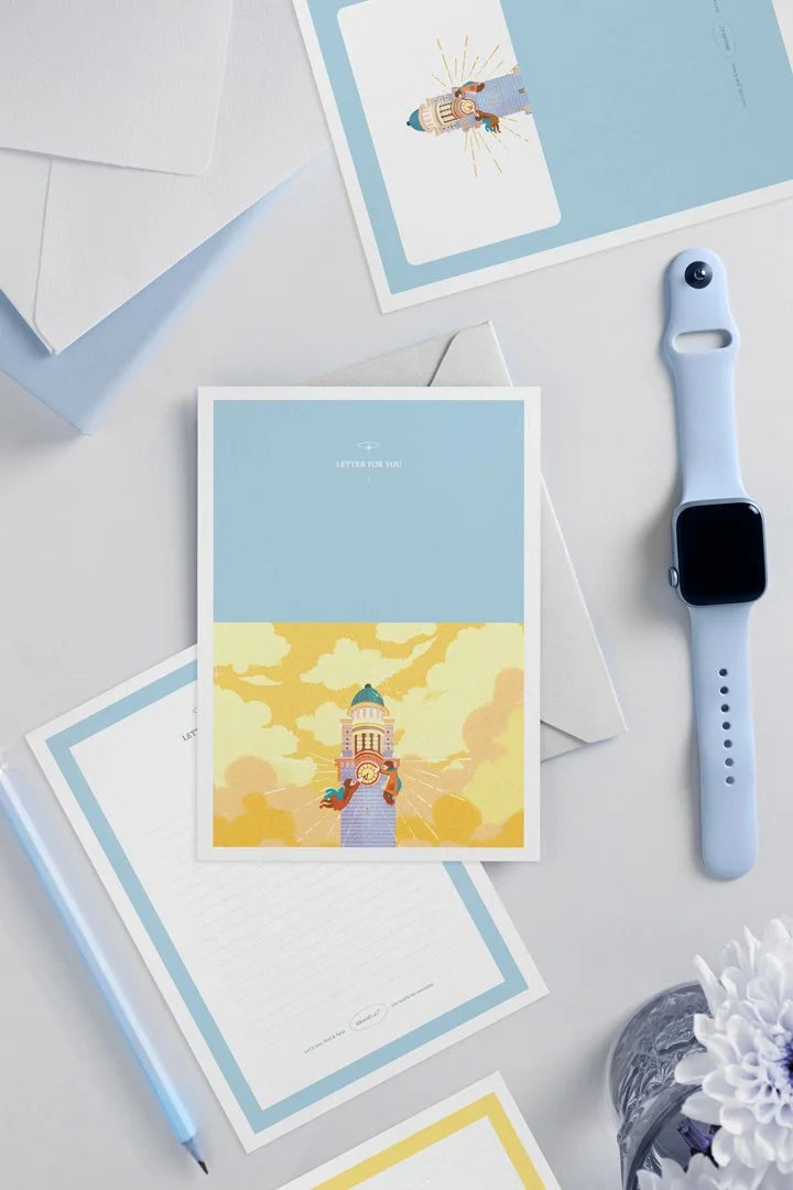 Clock Tower Letter Set of 3