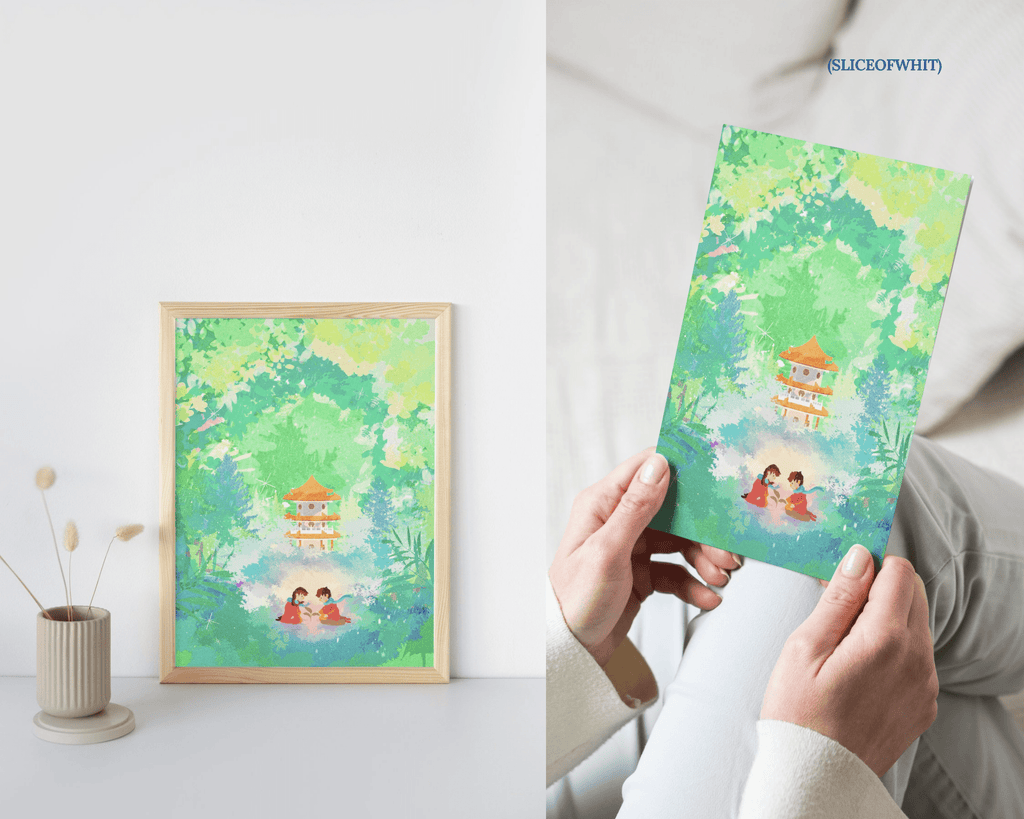 Back during simpler times | Chinese Garden Singapore Landmarks Art Print