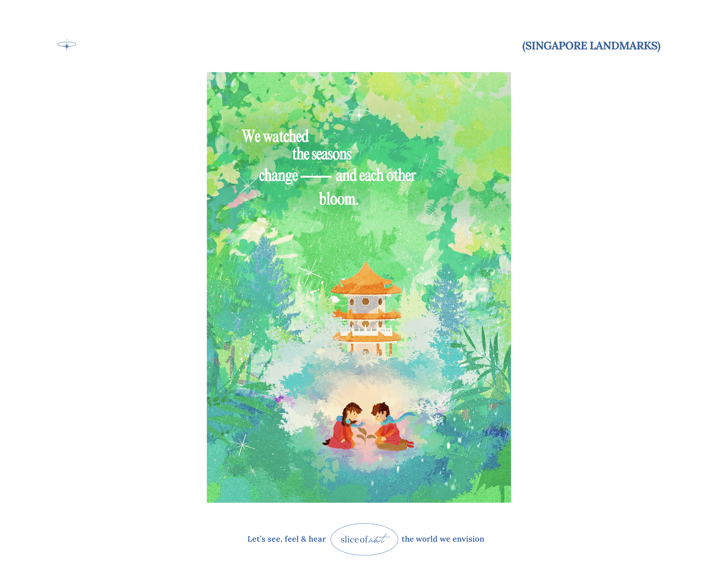 Back during simpler times | Chinese Garden Singapore Landmarks Art Print