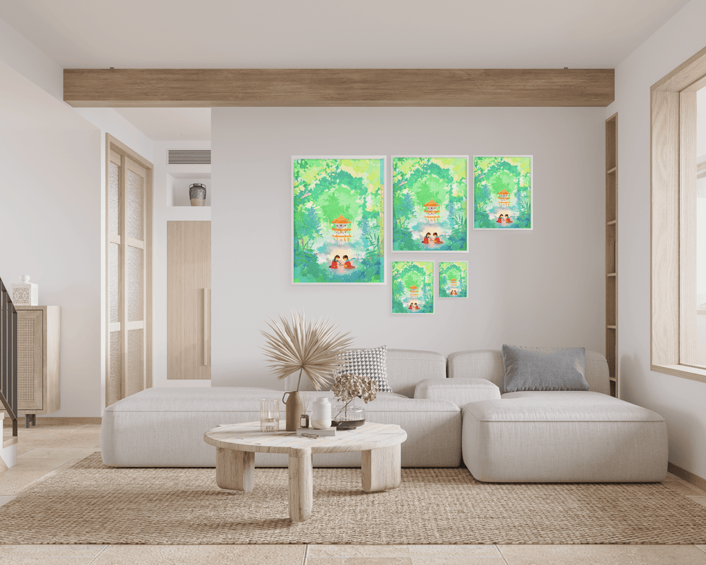 Back during simpler times | Chinese Garden Singapore Landmarks Art Print