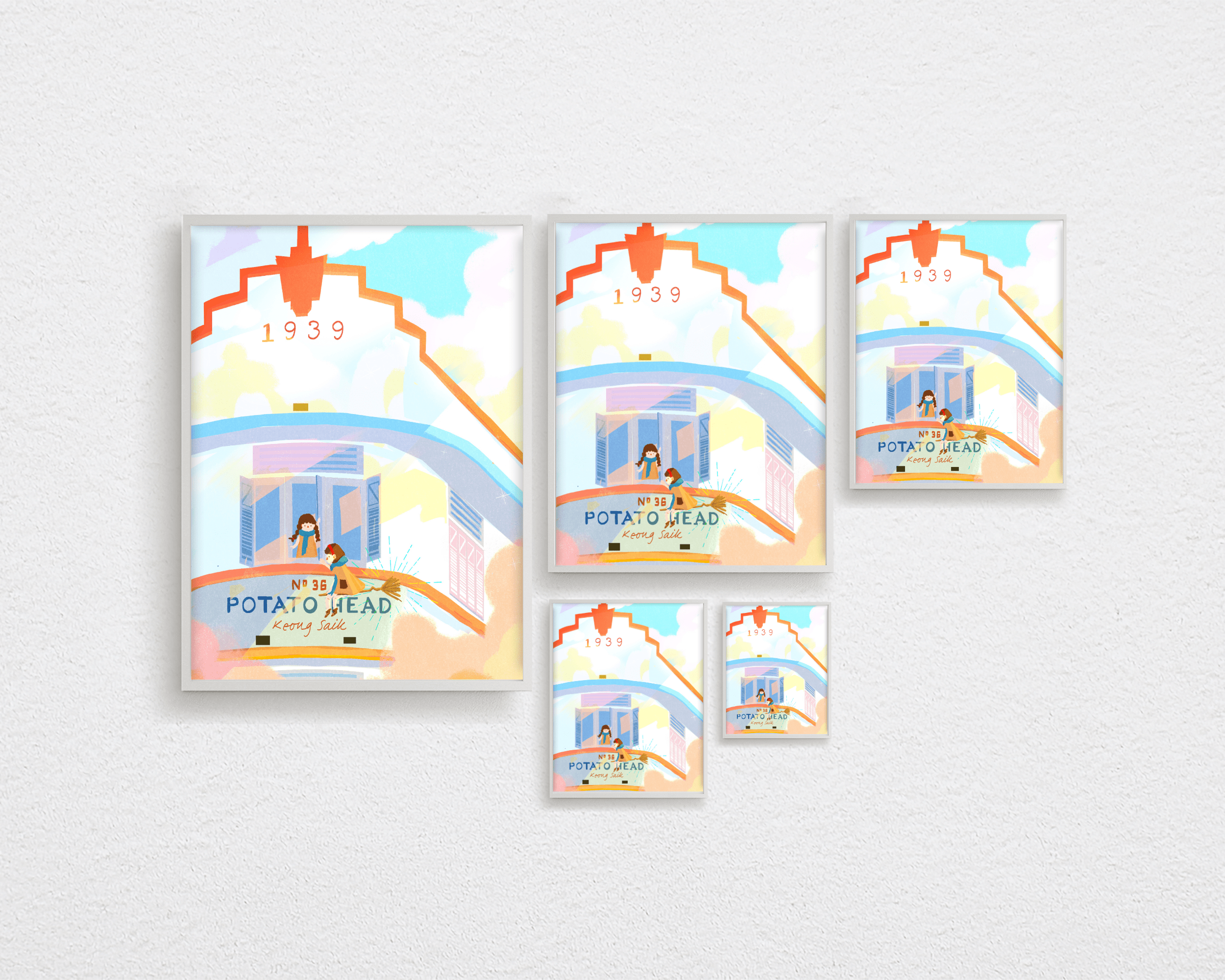 Calling you out for an adventure by Potato Head's Window | Singapore Landmarks Art Print