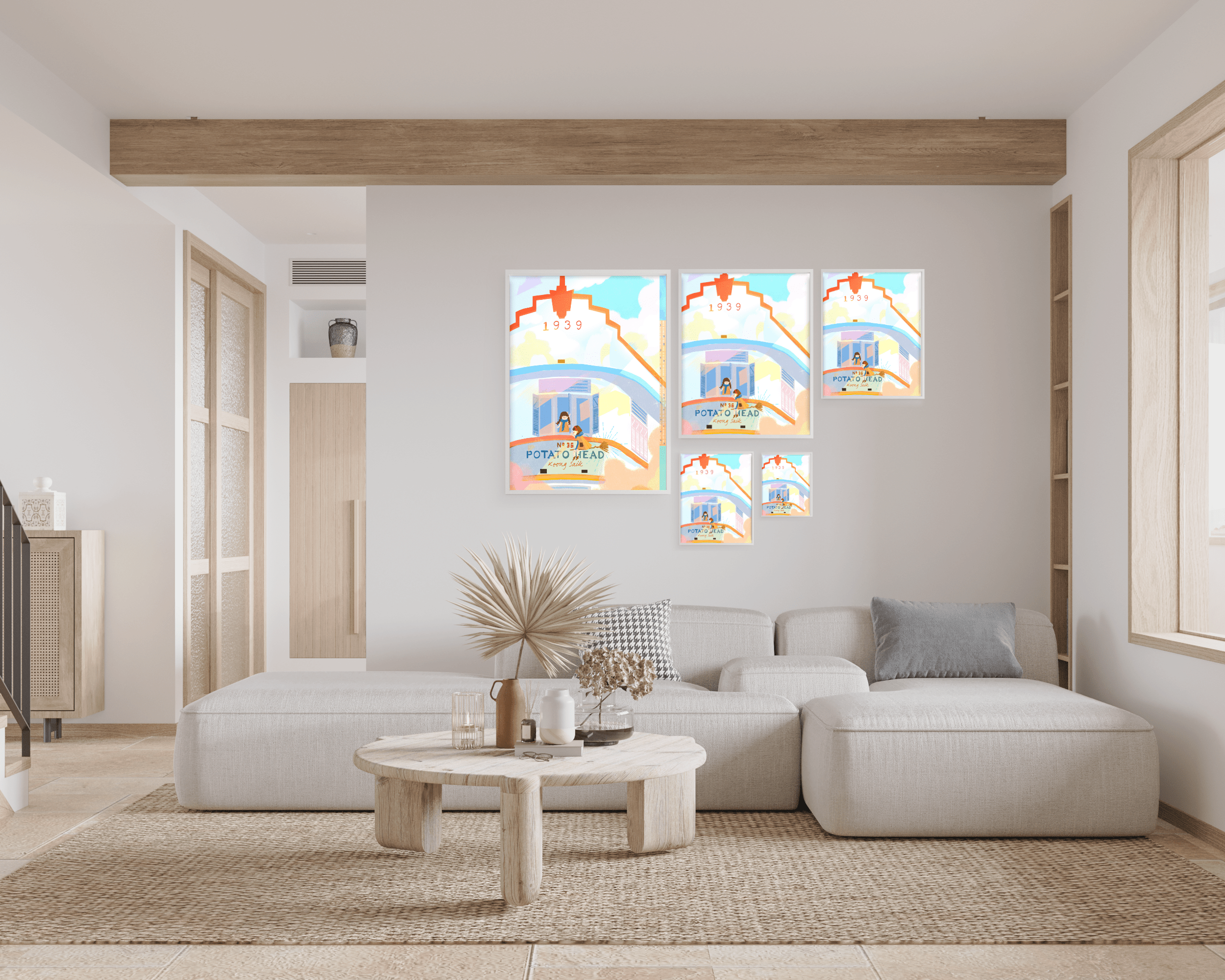 Calling you out for an adventure by Potato Head's Window | Singapore Landmarks Art Print