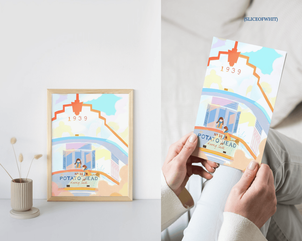 Calling you out for an adventure by Potato Head's Window | Singapore Landmarks Art Print