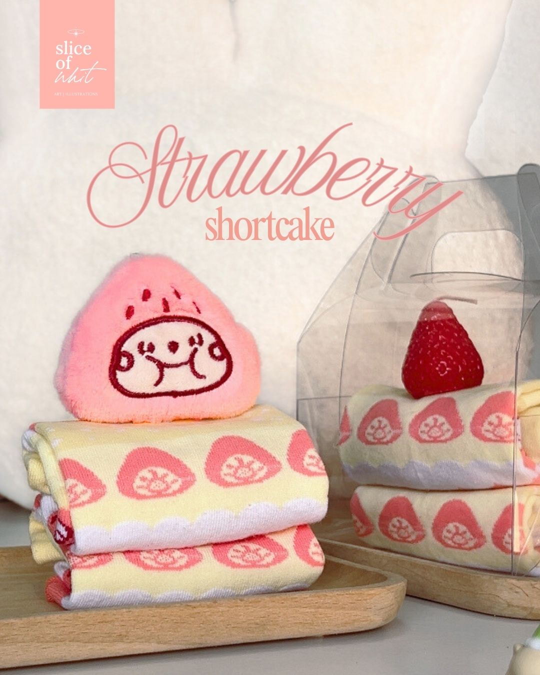 Strawberry & Chocolate Cake Socks
