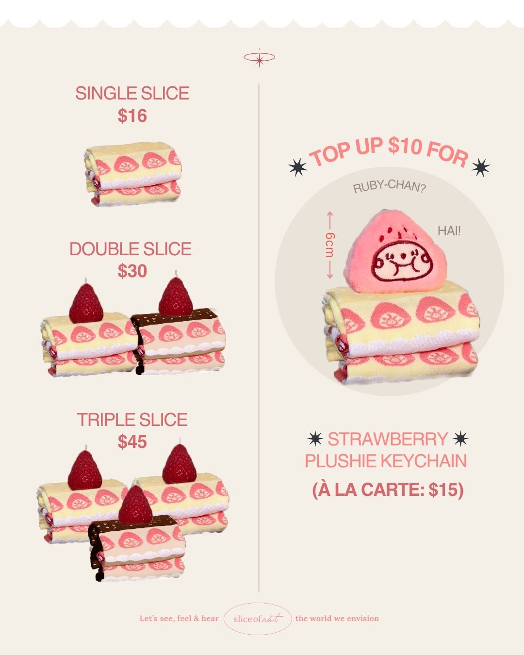 Strawberry & Chocolate Cake Socks