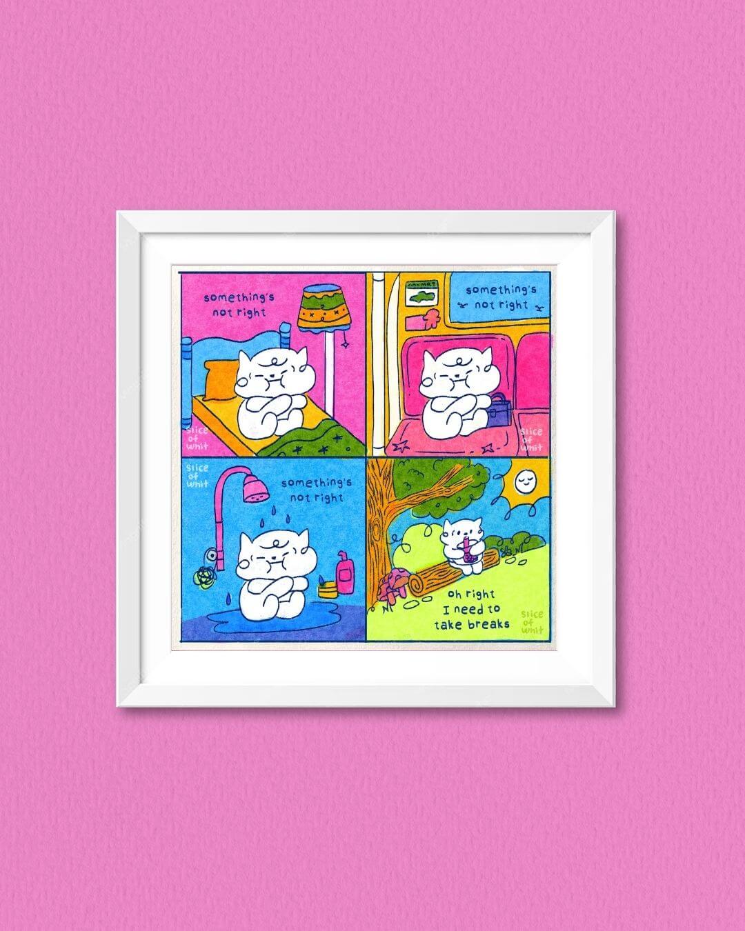 Something's not right | Cozy Comic Prints