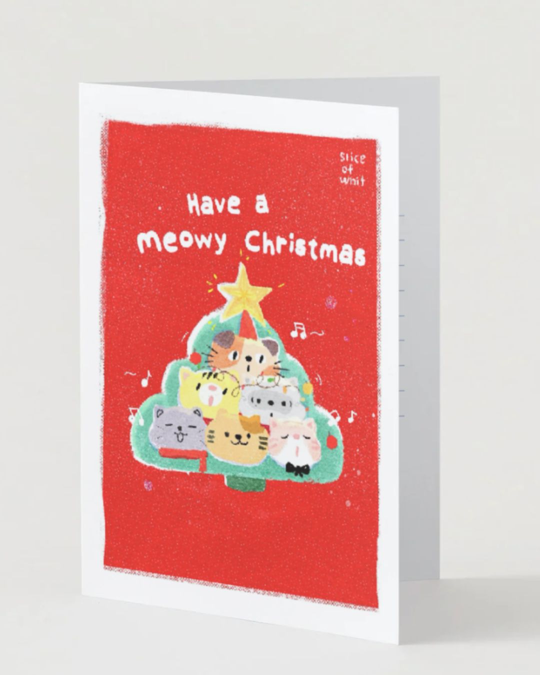 Have A Meowy Christmas | Illustrated Greeting Card Art Print Christmas Festive Card
