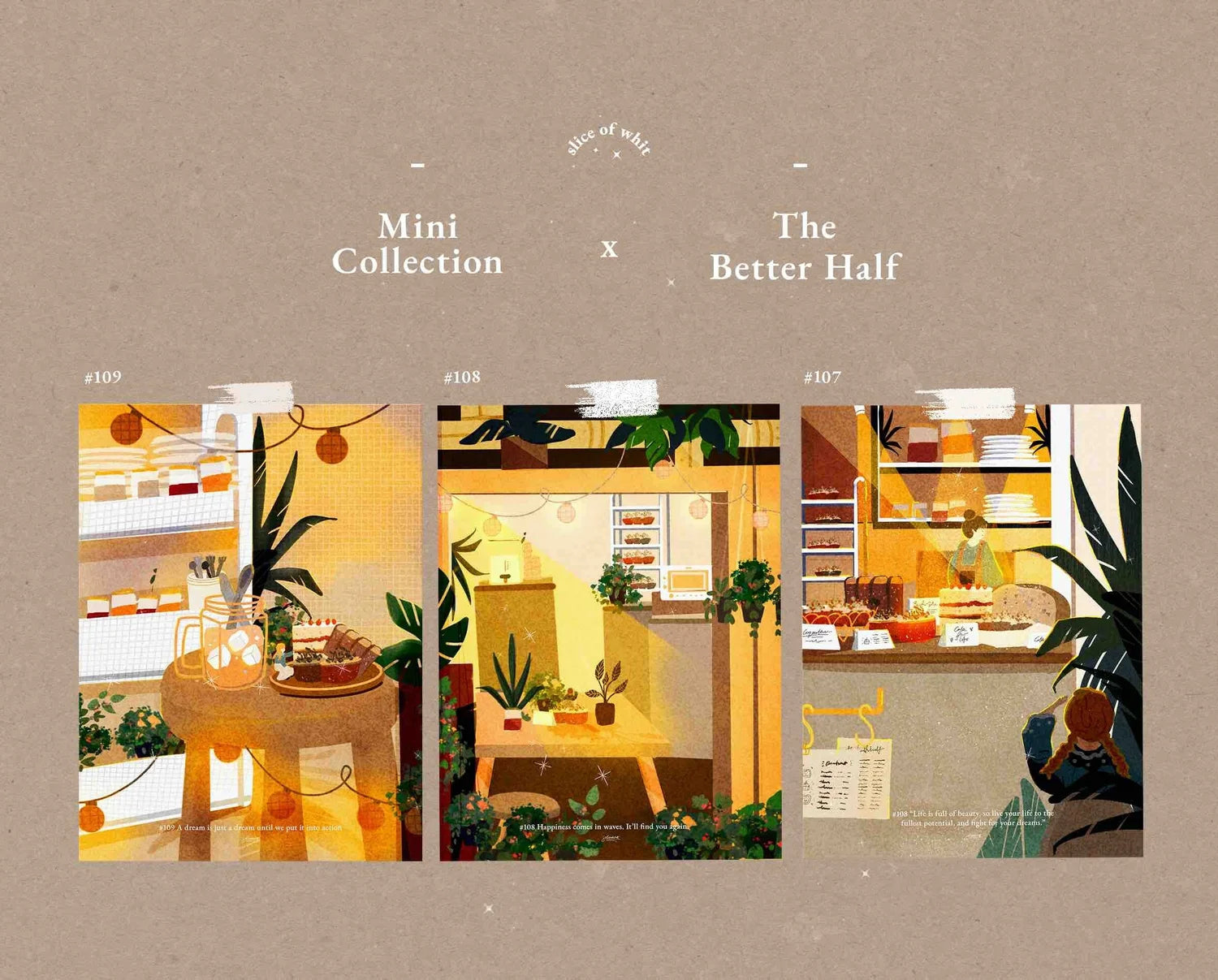 The Better Half Singapore Bakery (Set of 3—Postcard)