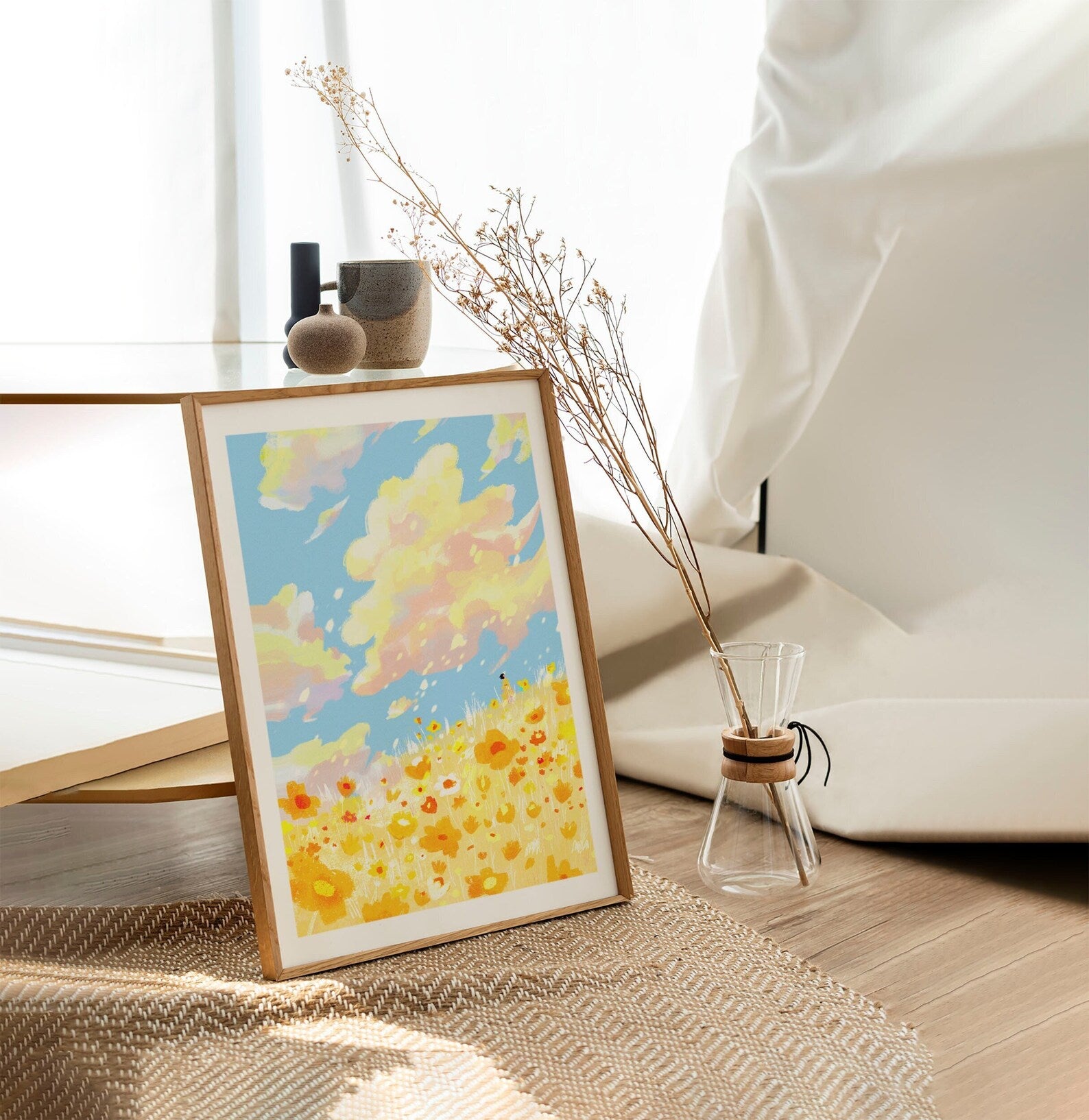 A Day in My Yellow Flower Field