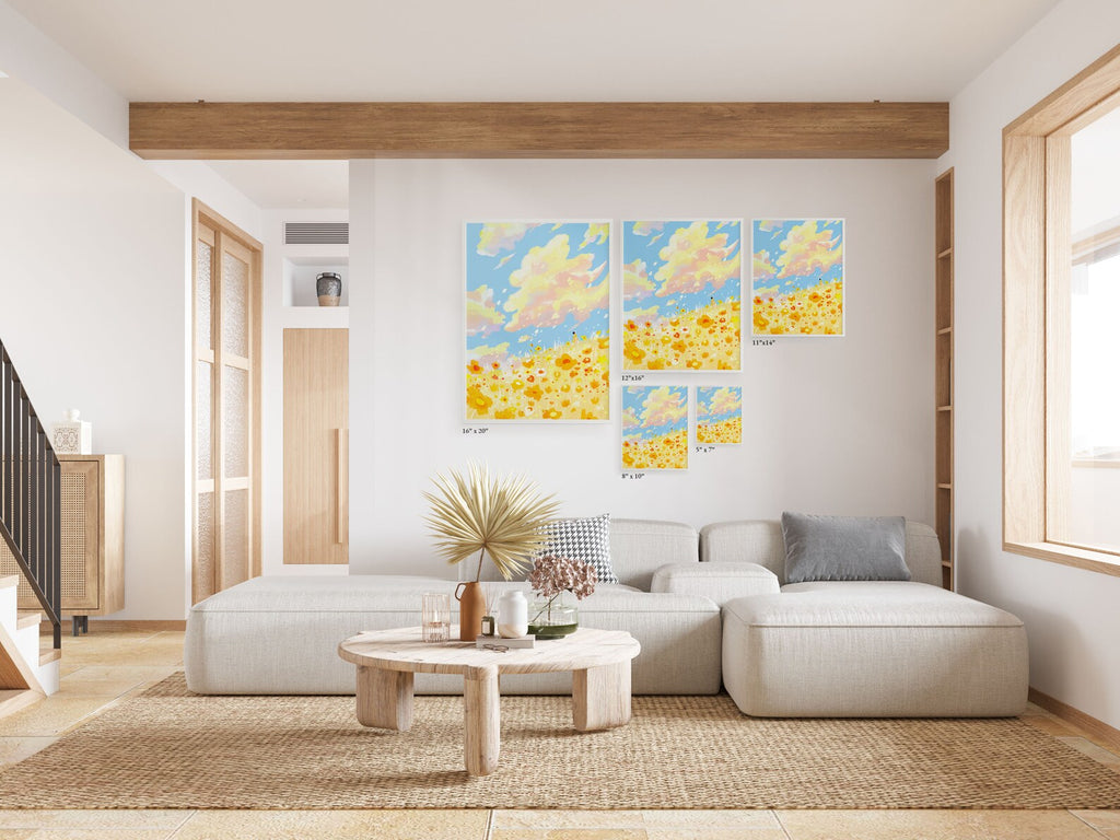 A Day in My Yellow Flower Field