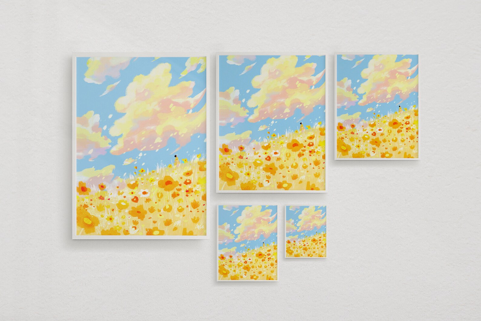 A Day in My Yellow Flower Field