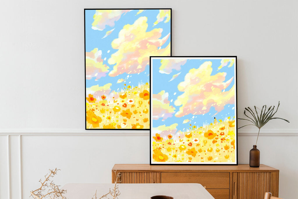 A Day in My Yellow Flower Field