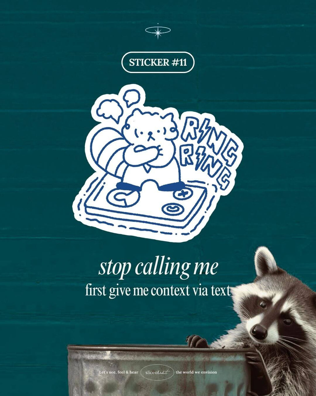 Physical Stickers - Raccoon Rage