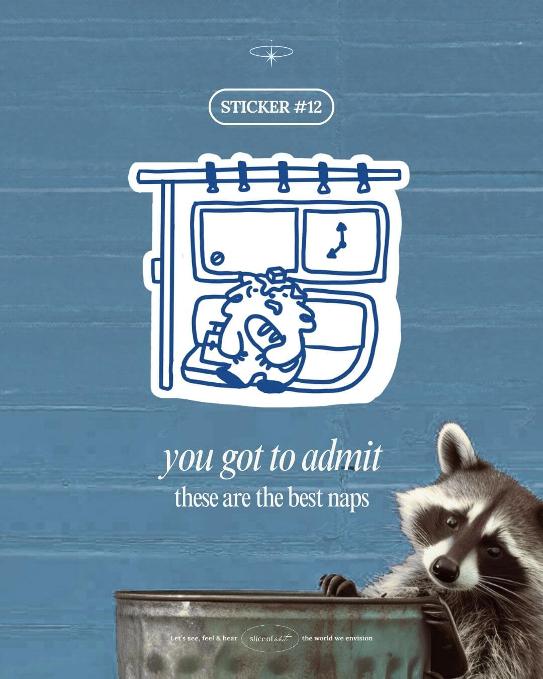 Physical Stickers - Raccoon Rage