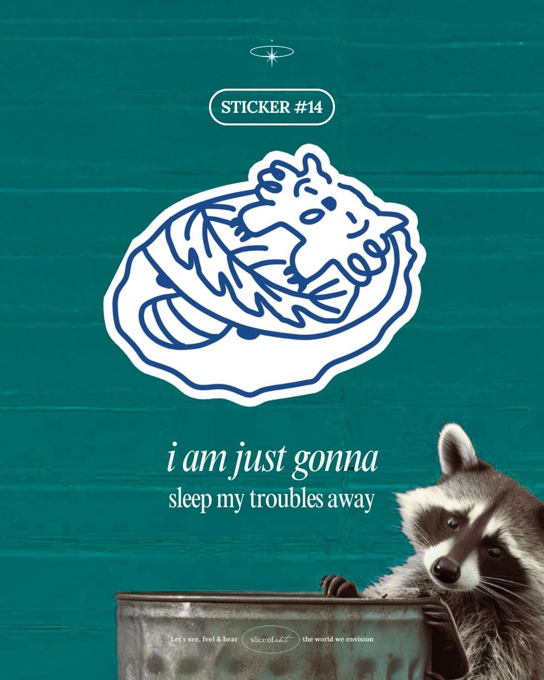 Physical Stickers - Raccoon Rage