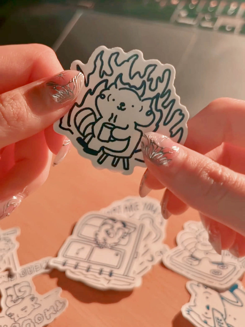 Physical Stickers - Raccoon Rage