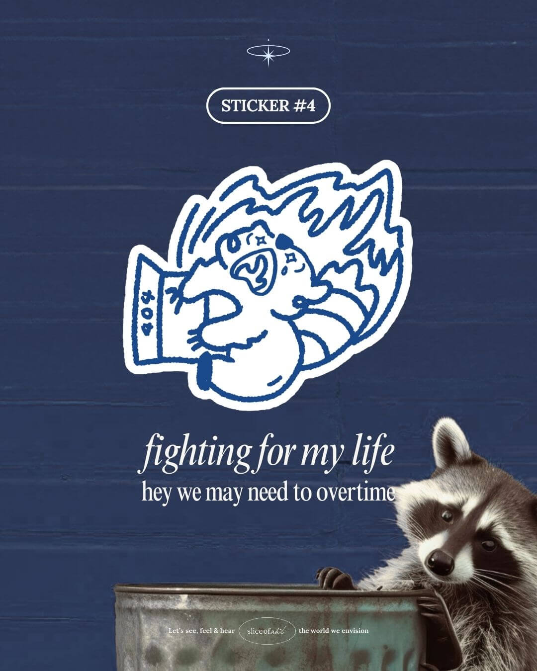 Physical Stickers - Raccoon Rage