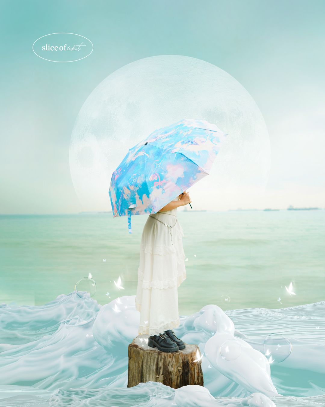 Pastel FairyCore Seasons Umbrella
